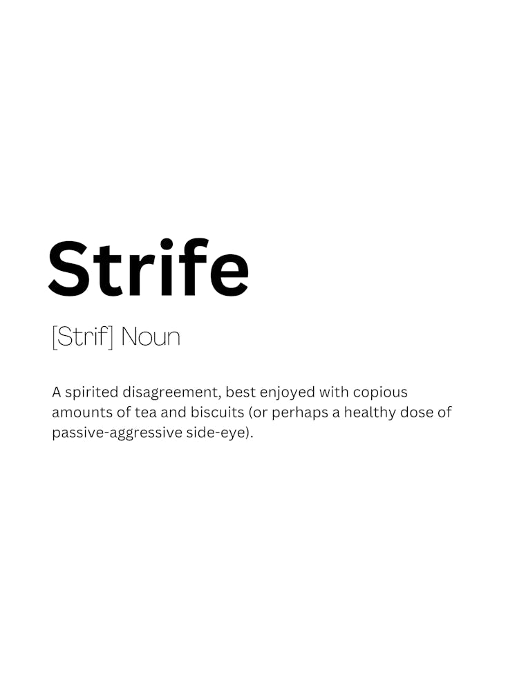 Strife Définition Signification