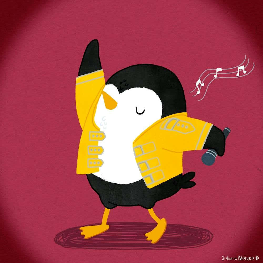 Freddie Penguin Rockstar