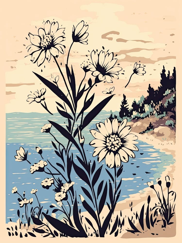 French Riviera, Flower Collage 0