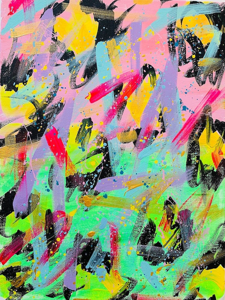 Pink And Green Leopard Party