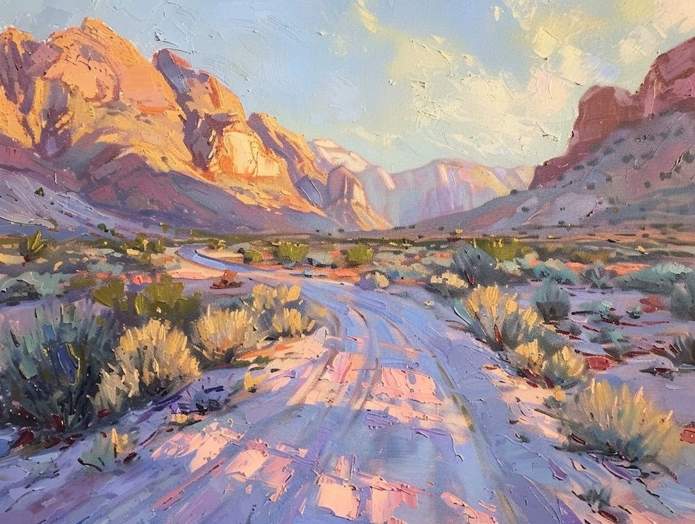 Western Sunset Landscapes Red Rock Canyon Nevada 2