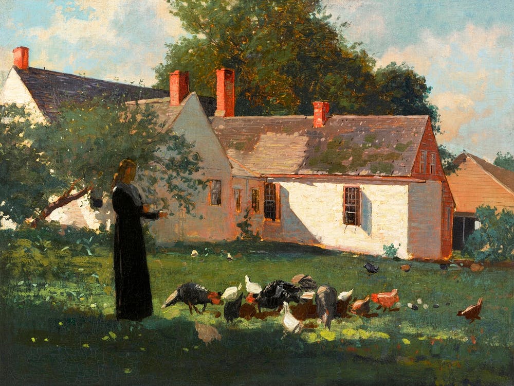 Farmyard Scene (ca. 1872–1874), Winslow Homer