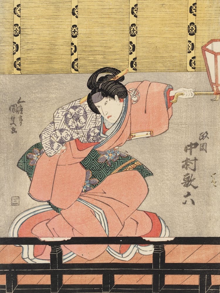 Näyttelijä Nakamura Utaroku Lapsenhoitaja Masaokan Roolissa, 1830, By Utagawa Kunisada