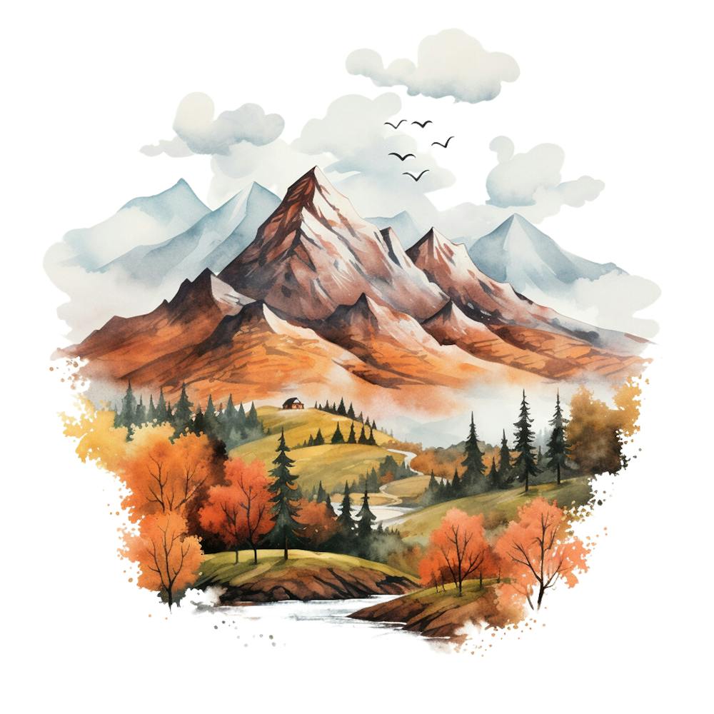 Paysage à l'Aquarelle 16
