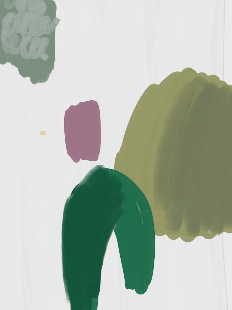 Green Abstract Painting