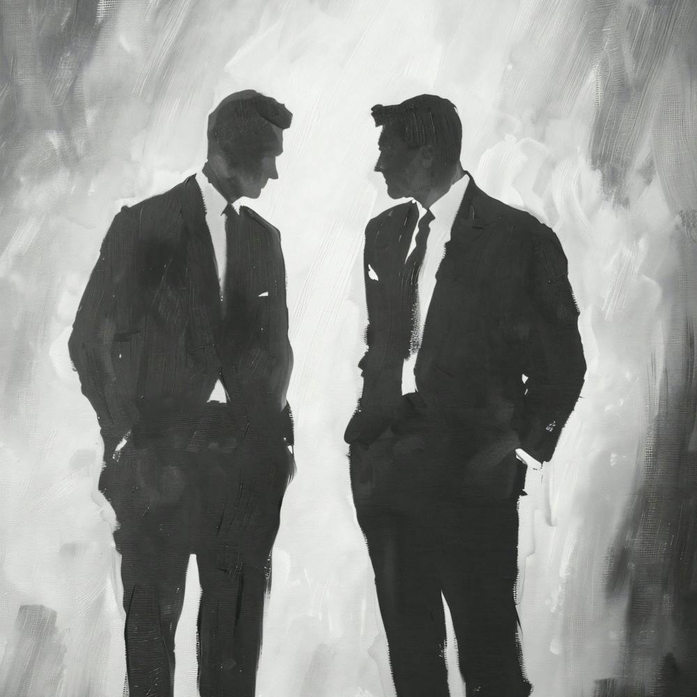 Deux Hommes en Costume