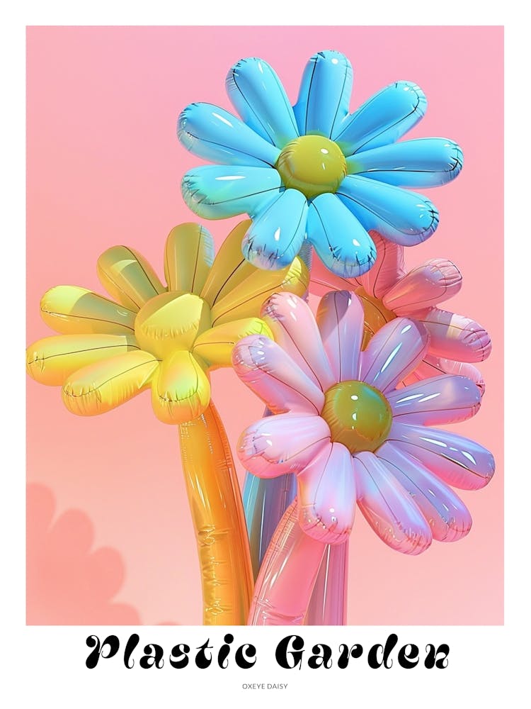 Dreamy Inflatable Flowers Poster Oxeye Daisy 2