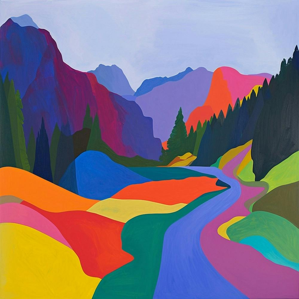 Colourful Abstract Olympic National Park Usa 4