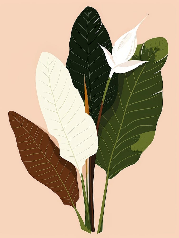 Feuilles et Fleurs Tropicales 4