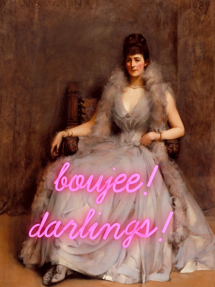 Boujee Darlings vintage altered art trendy wall art