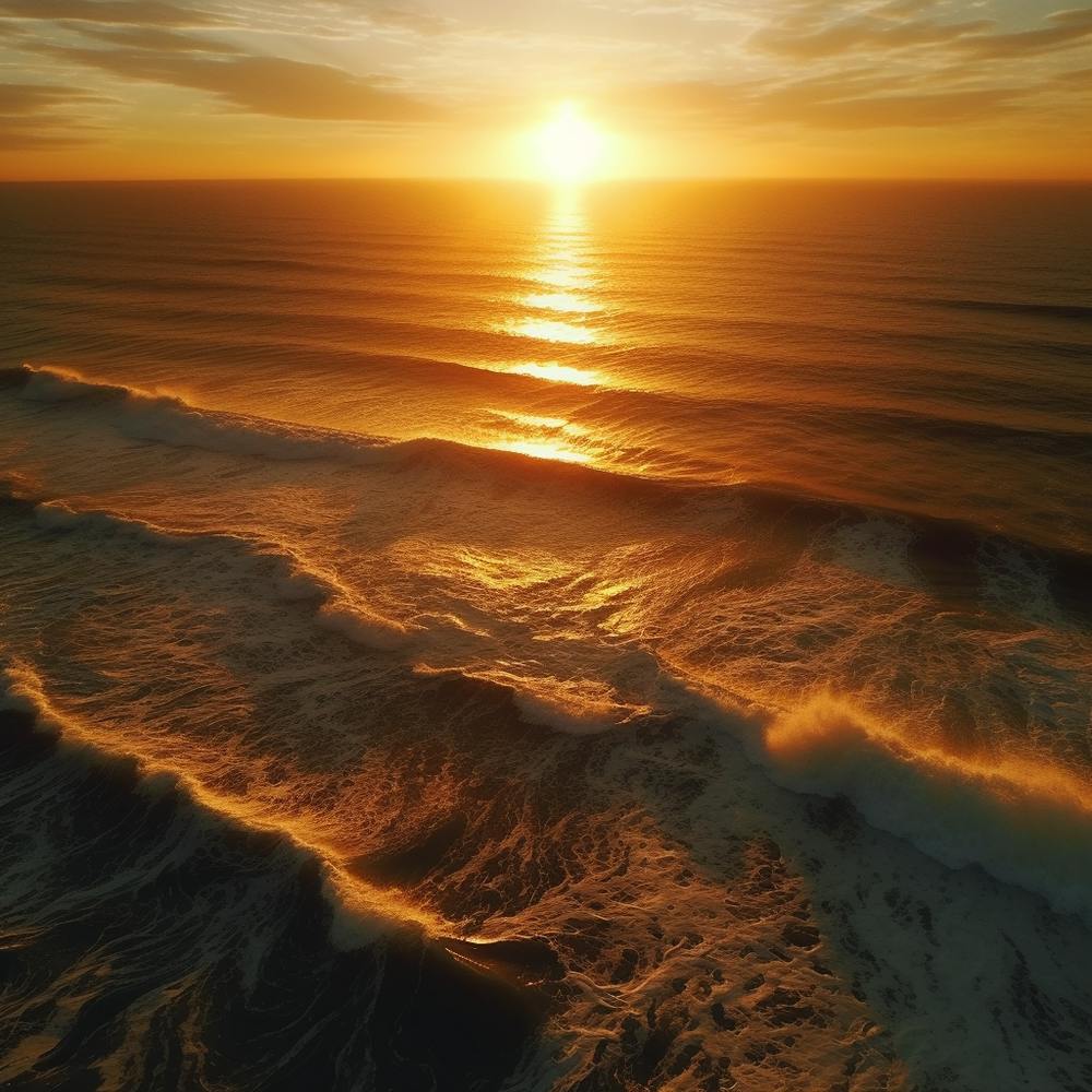Sunrise Over The Ocean