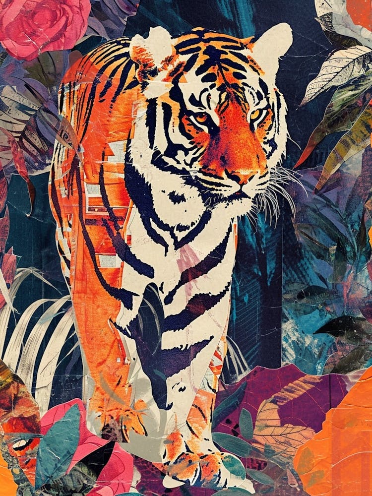 Kitsch Tiger Collage