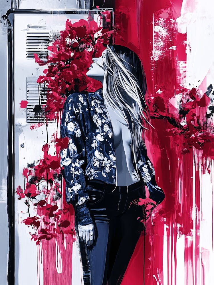 Girl With Flowers 1