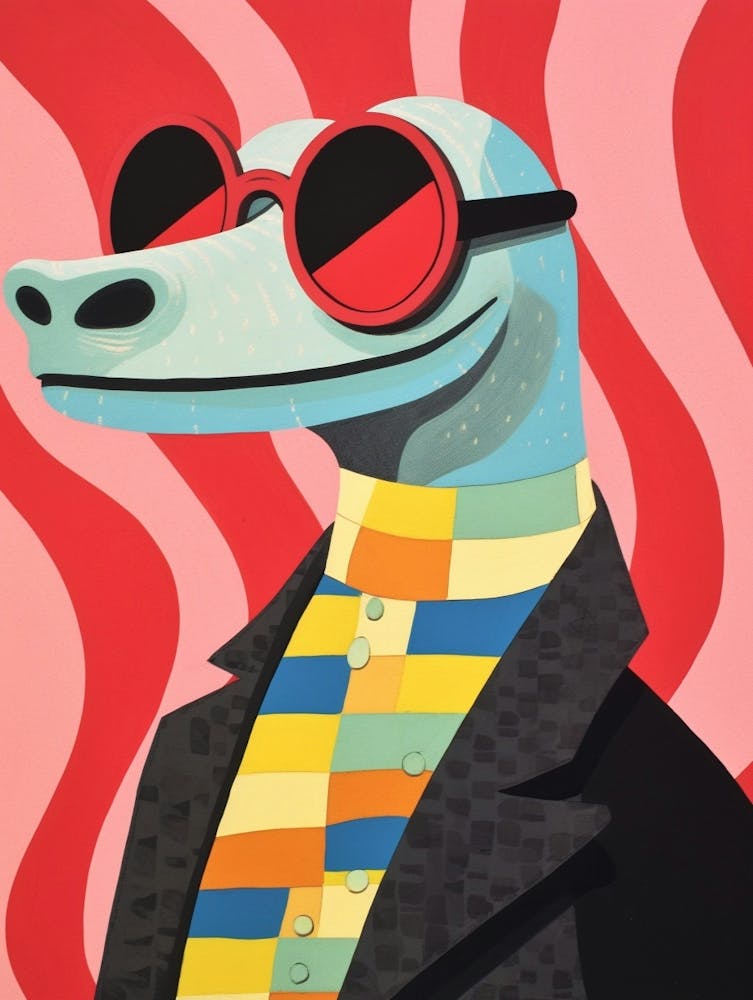 Little Komodo Dragon 2 Wearing Sunglasses