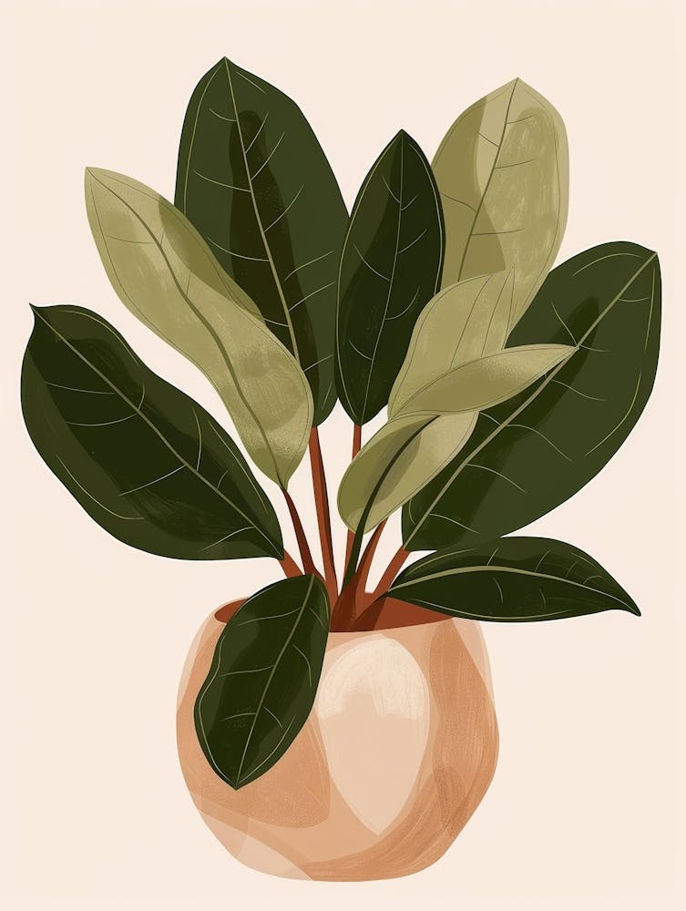 Ficus Plant In A Pot