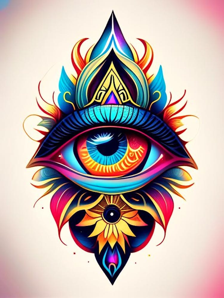 Enlightenment, Symbol, Third Eye Tattoo 3