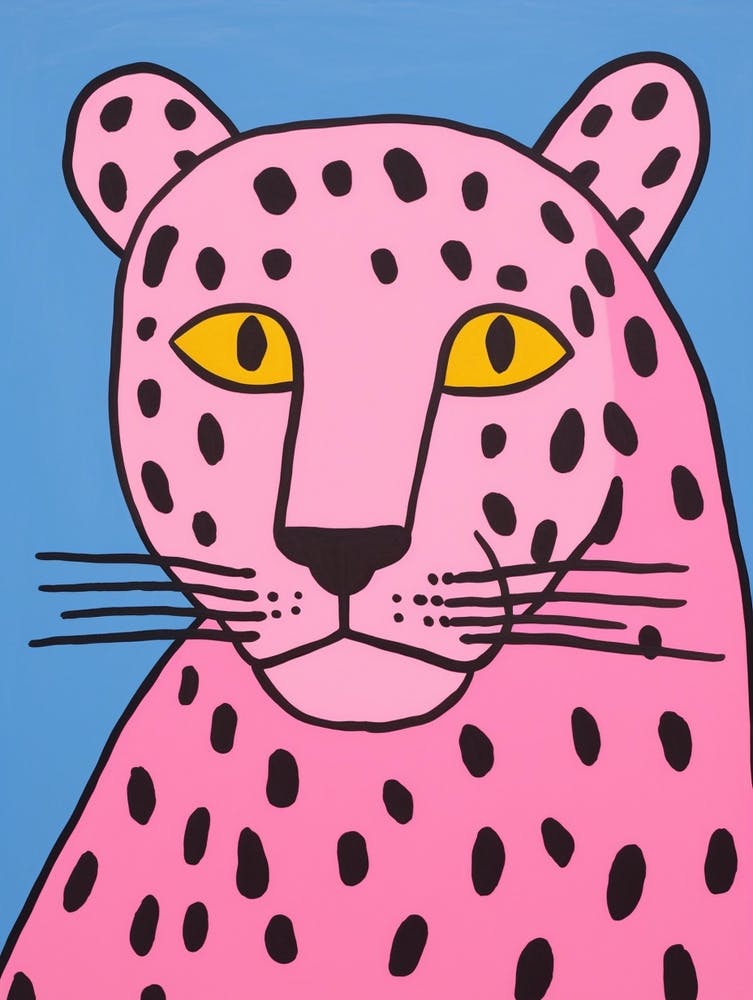 Pink Polka Dot Cougar 1