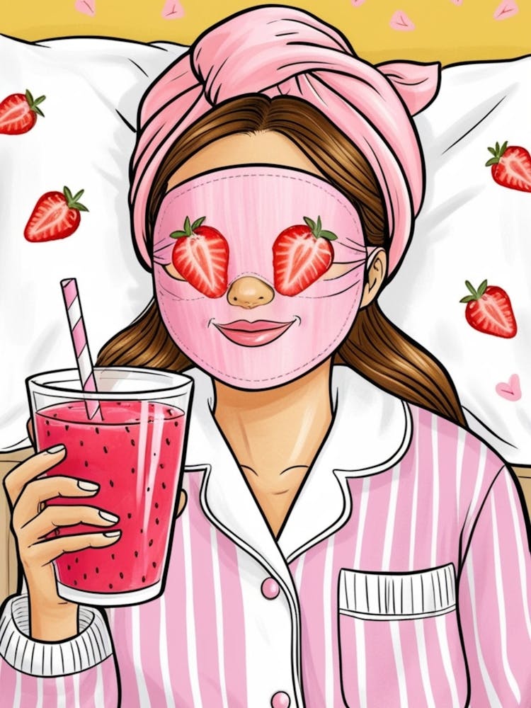 Strawberry Face Mask 2