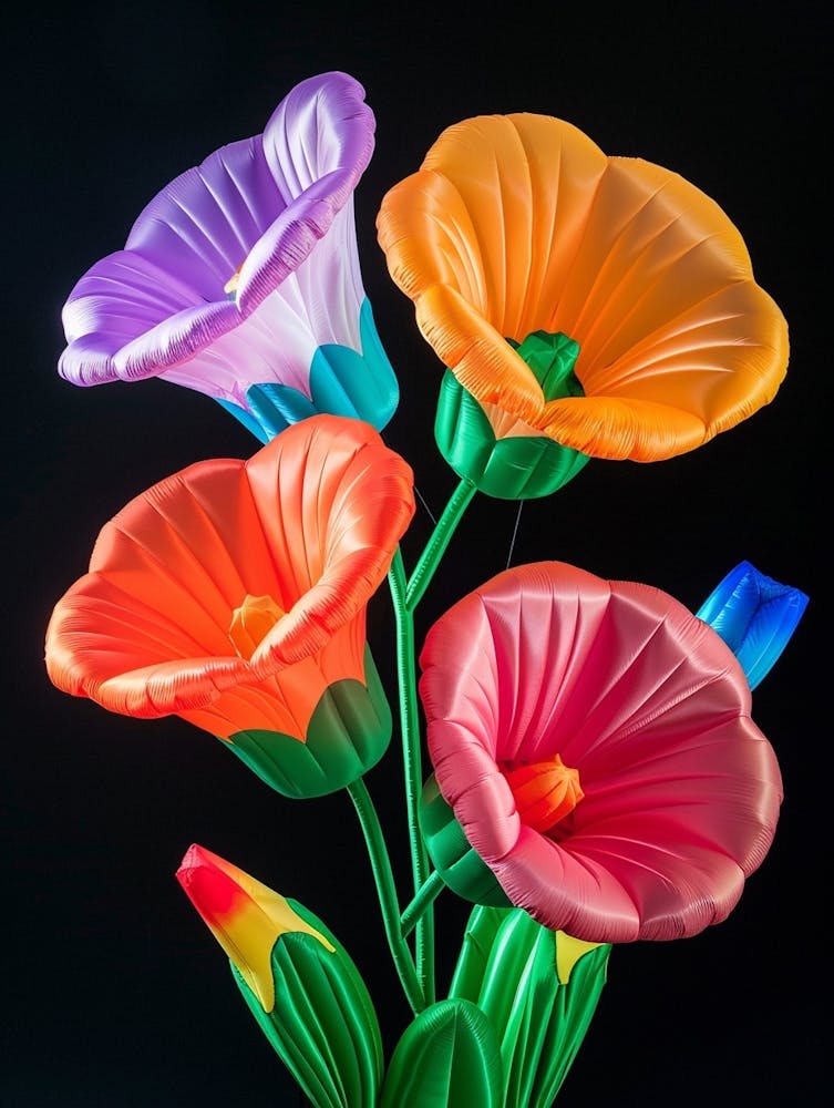 Bright Inflatable Flowers Hollyhock 2