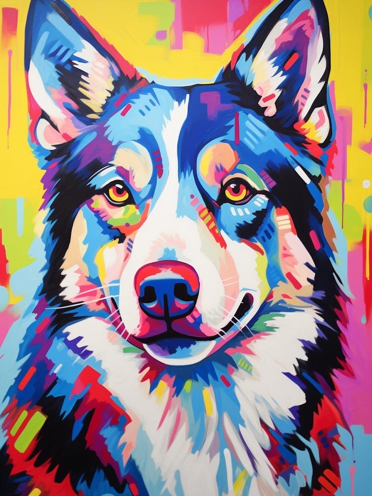 Pop Art Husky
