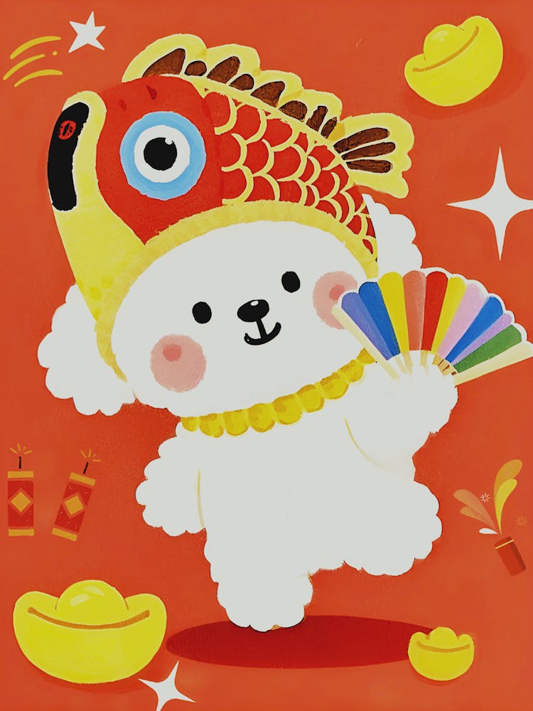 Chinese New Year with Our Bichon Frise