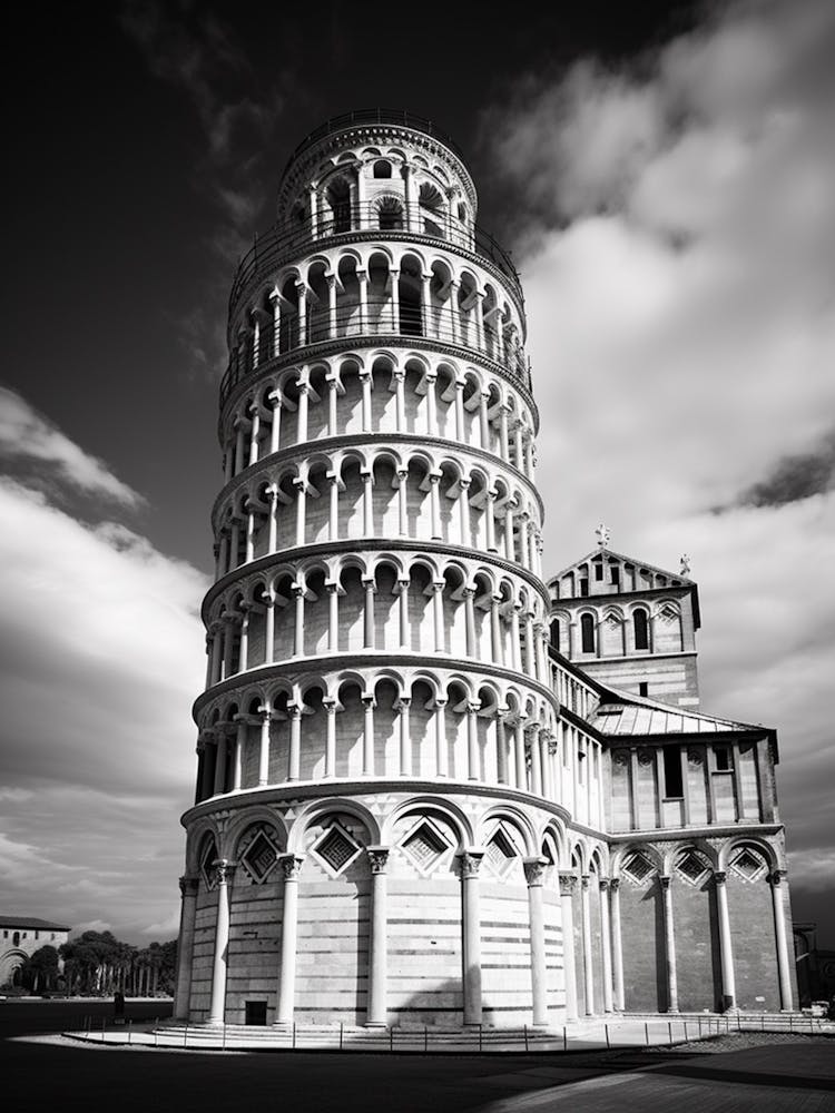 Pisa, Italy,  Black And White Analogue Photography  1