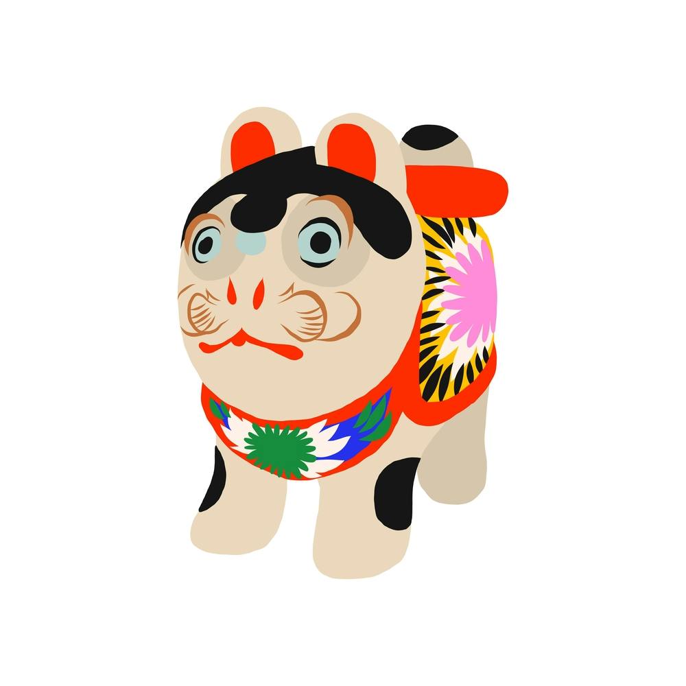 Inu Hariko Puppy Doll Square