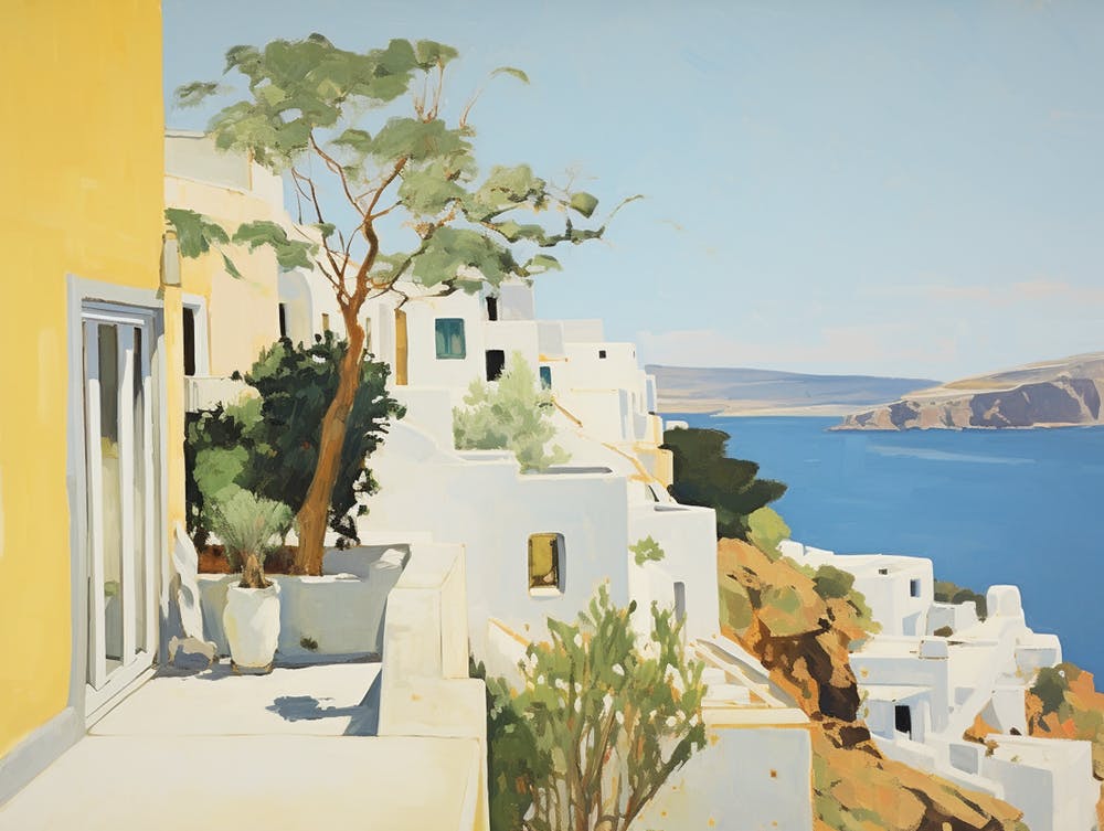 Oia Santorini - expressionism