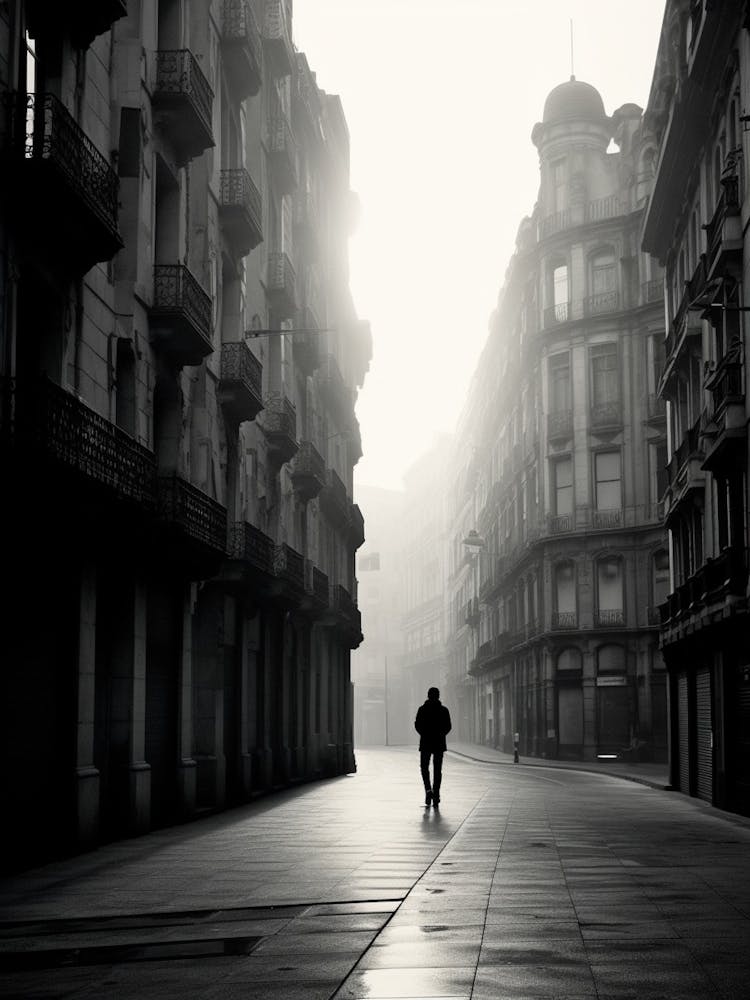 Bilbao, Spain, Black And White Analogue Photography 1