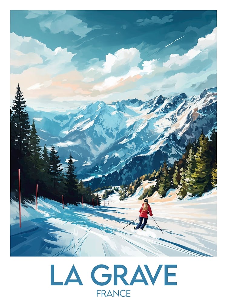 Affiche de voyage La Grave