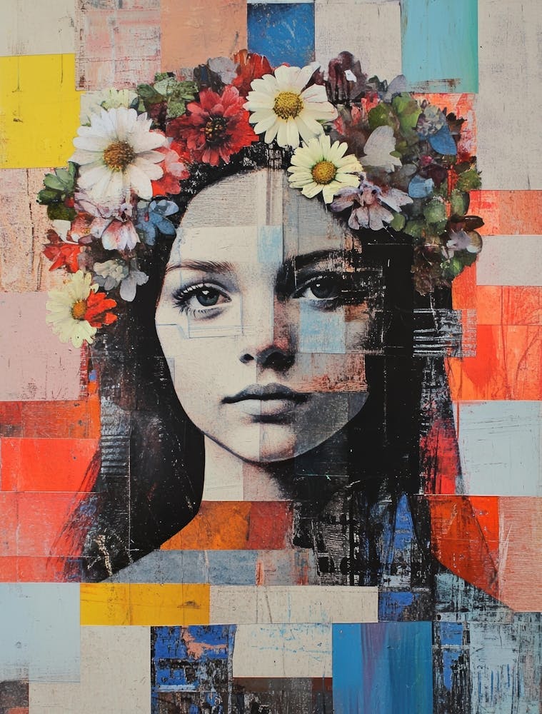 Girl With A Flower Crown