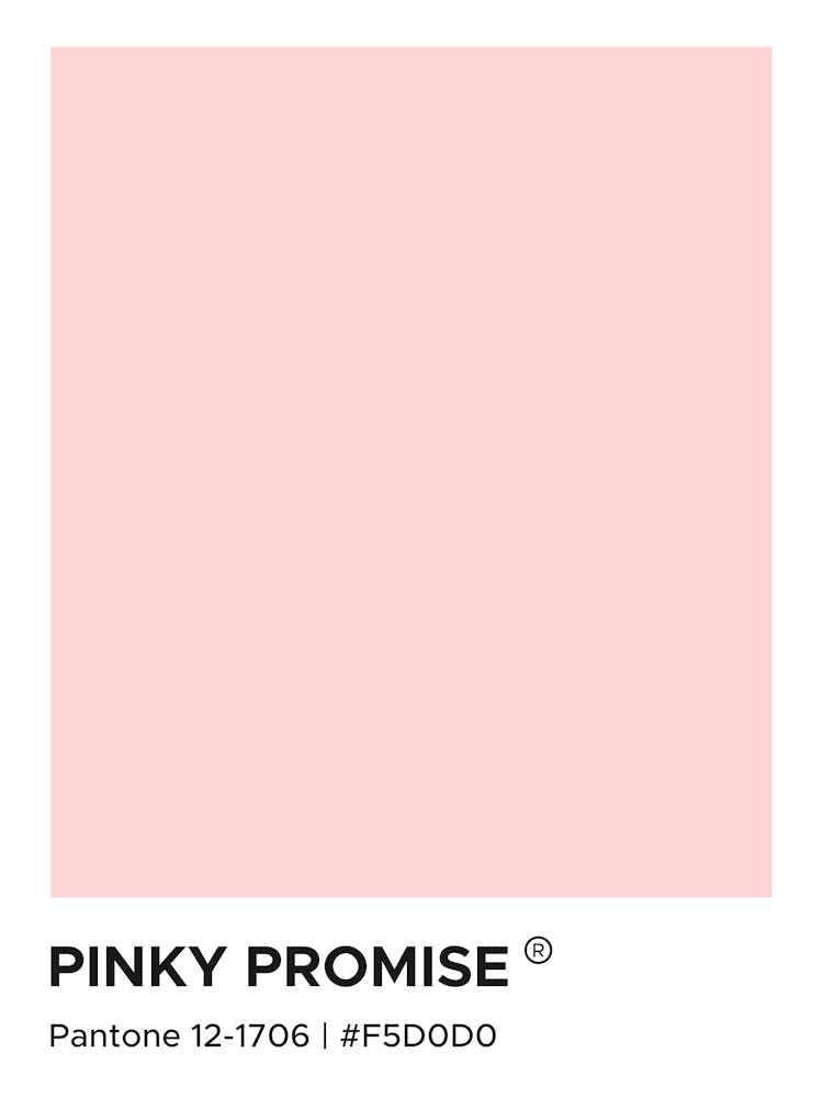 Pinky Promise Pantone, cute, family, love, minimal, swatches, calm, pink, aesthetic, pantone, colorful, cool, vibes, mood, minimalism, modern, cozy, bold, hue