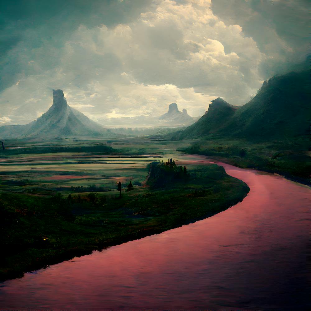 Crimson Cascades