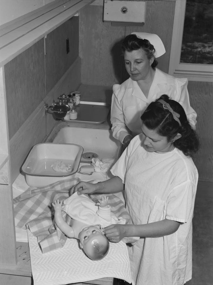 Eleven Mile Corner, Arizona,Fsa (Farm Security Administration) Farm Workers Community, Girls Who Live At The Nya