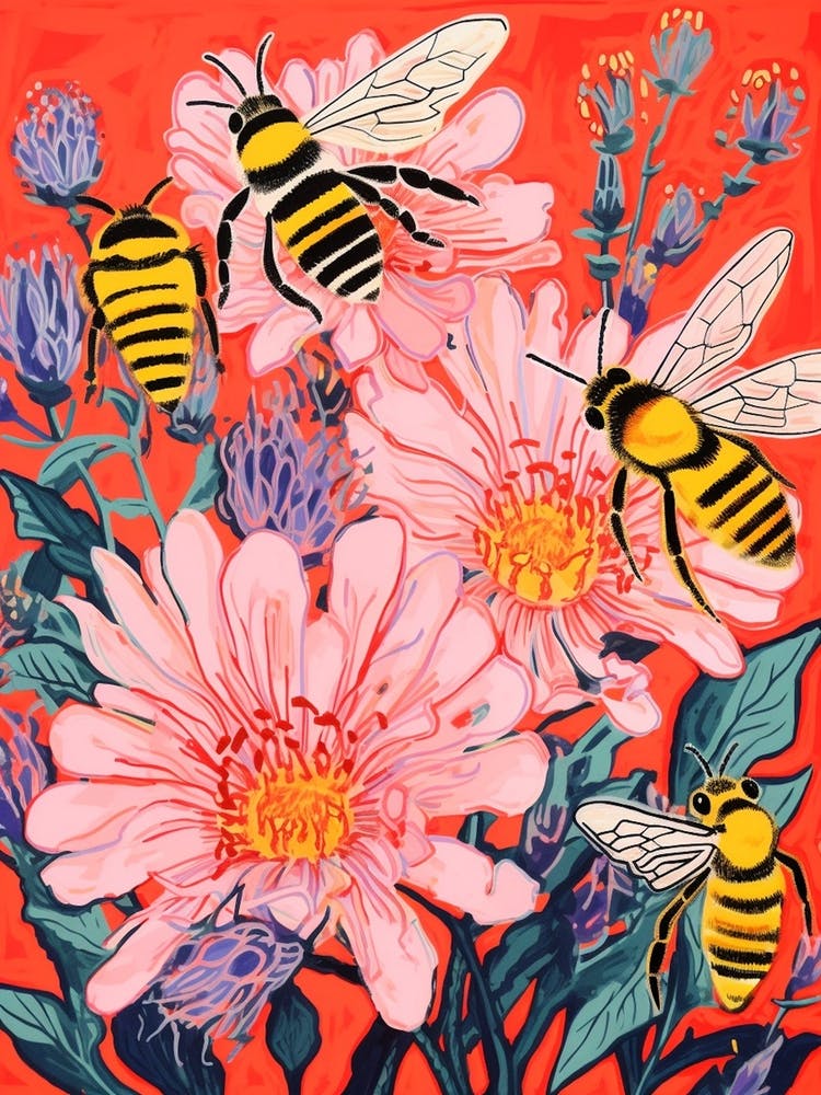 Sweet Bees With The Flowers Colour Pop 2