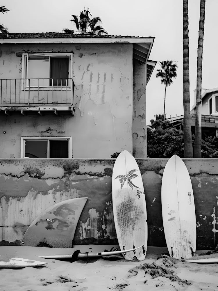 Surfboards On The Beach 1