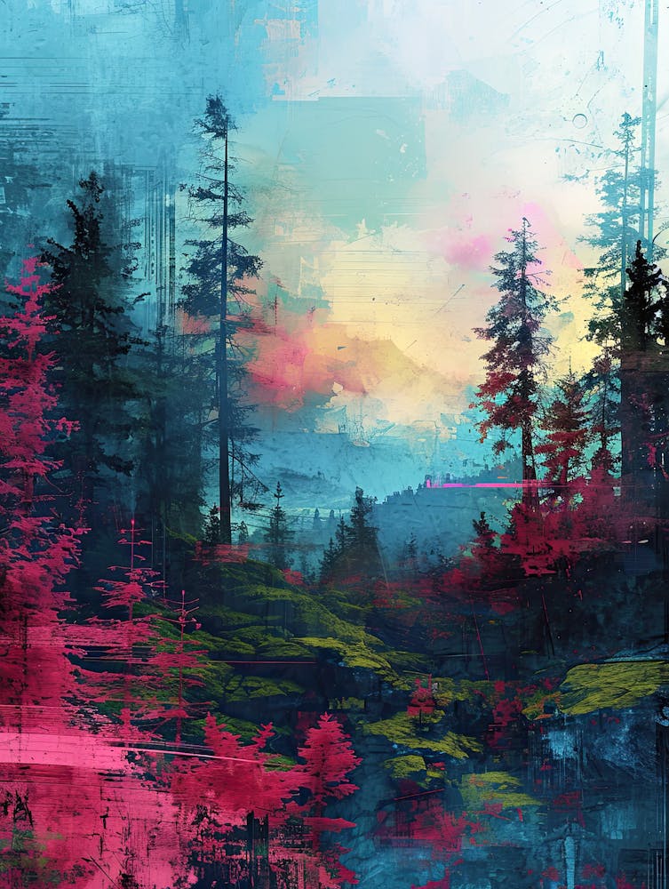 Abstract Forest | Pixel Art Series