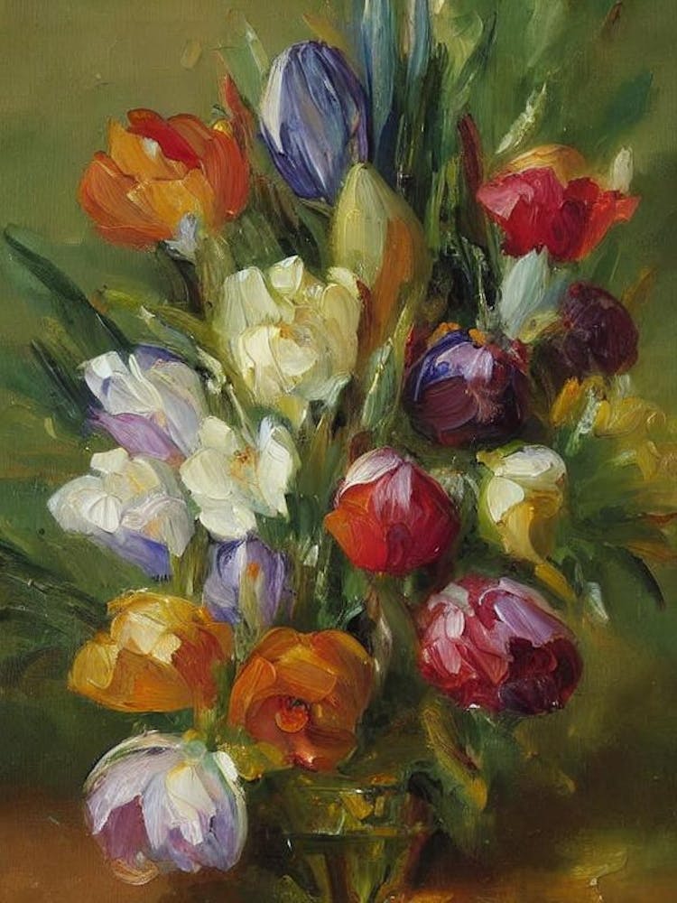 Crocus Painting 2 Flower