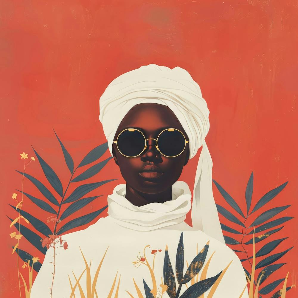 Afrikanische Frau mit Sonnenbrille 2
