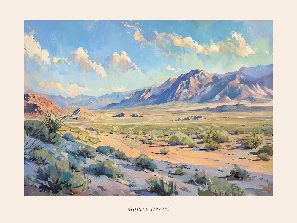 Western Landscapes Mojave Desert Nevada 1 Poster