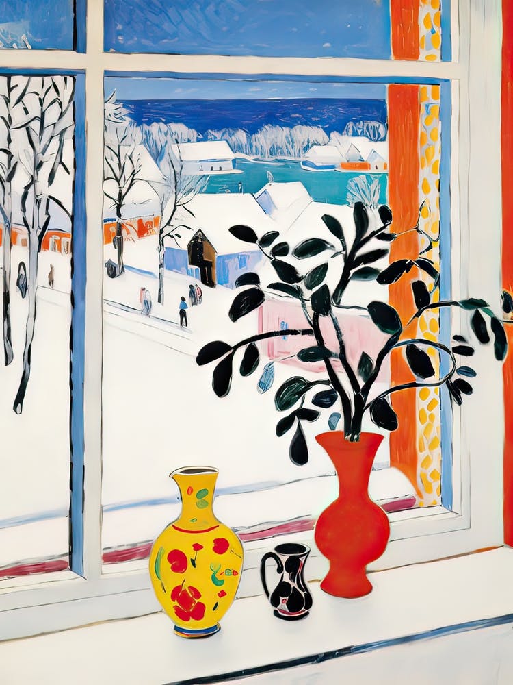 The Windowsill Of Troms   Norway Snow Inspired By Matisse 4