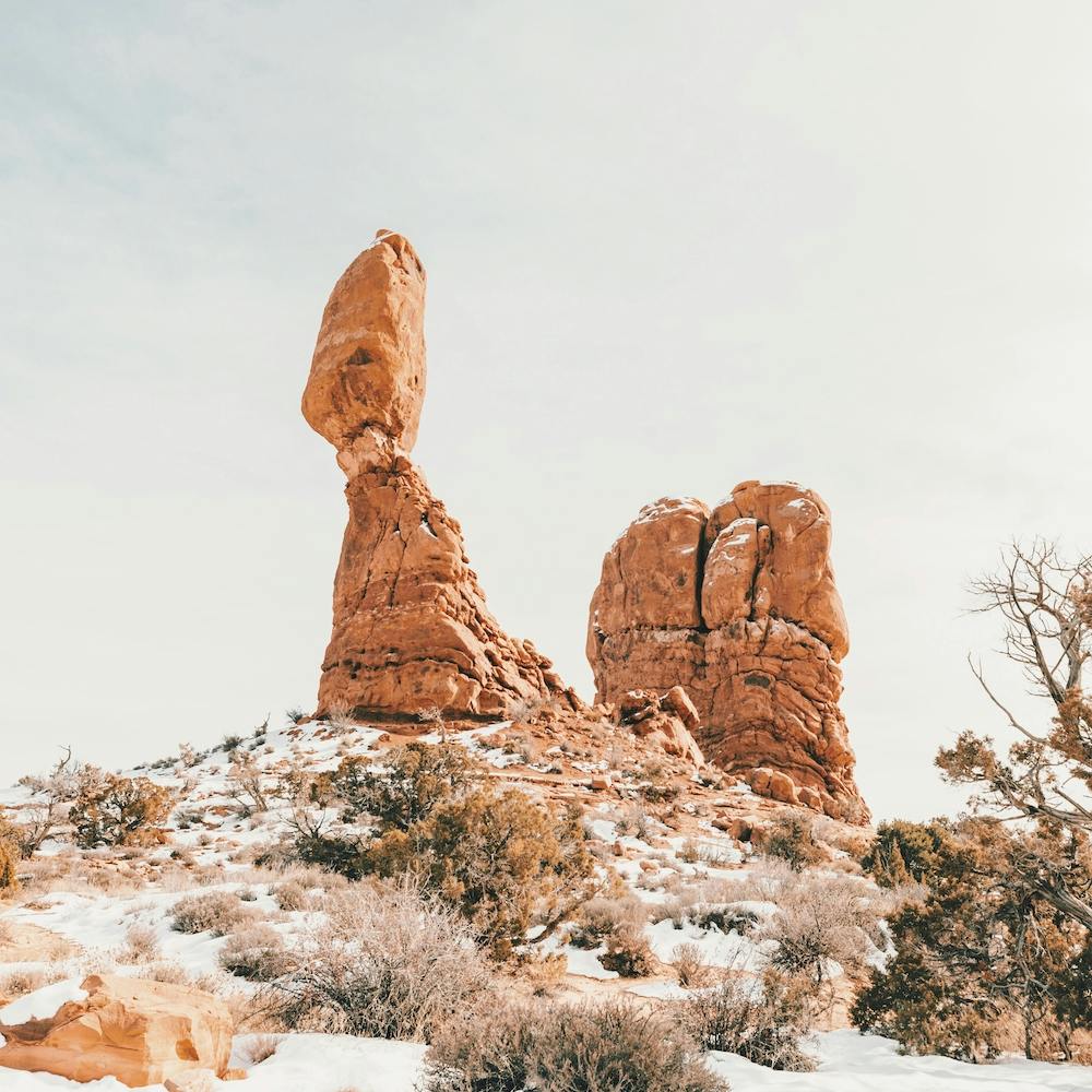 Winter Desert Rocks