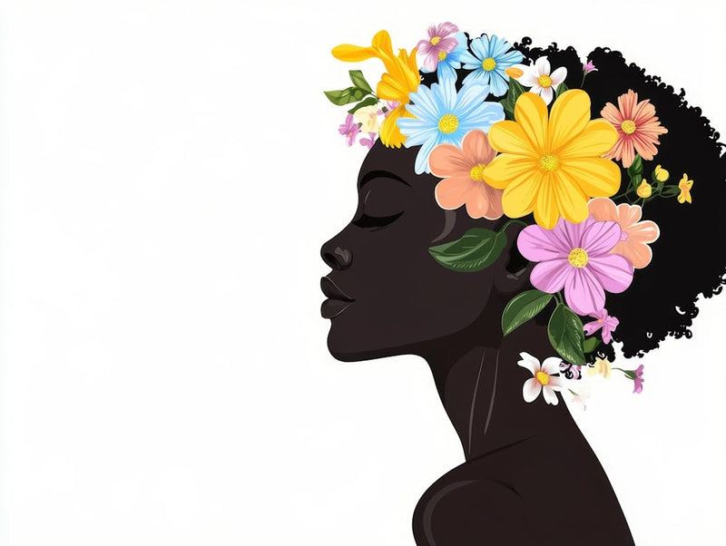 Portrait Of A Woman With Flowers 40