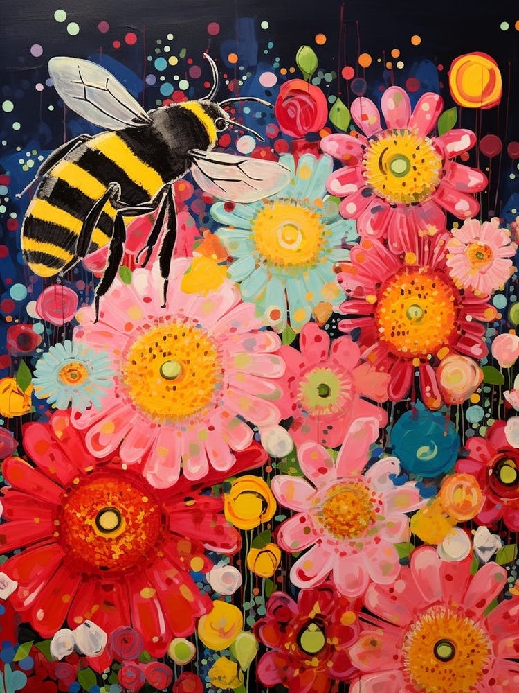 Bees Vivid Colour 3