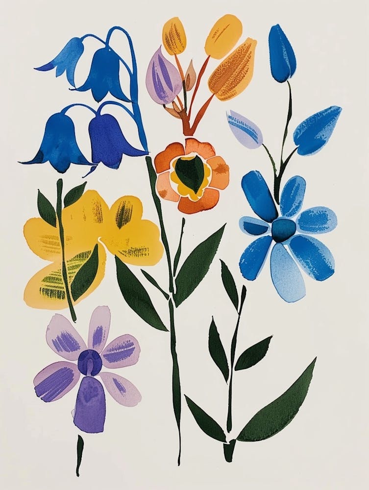 Painted Florals Bluebell 2