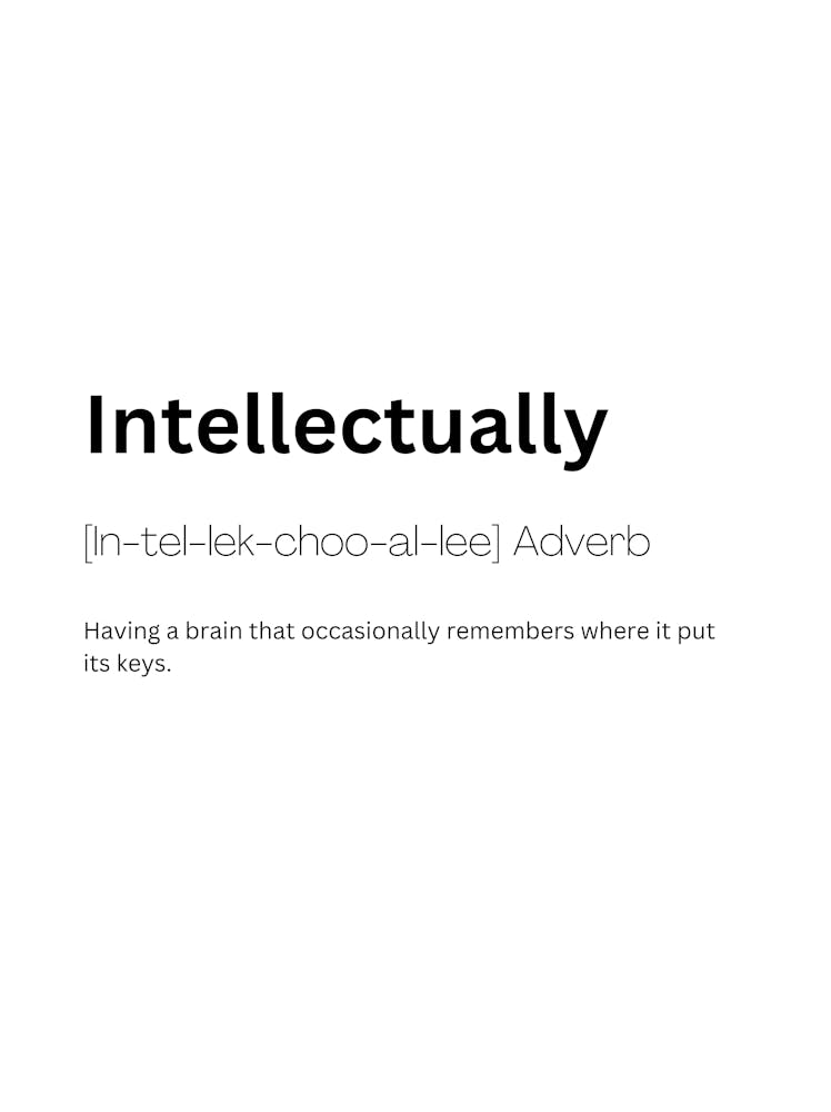 Intellectually Definition Meaning