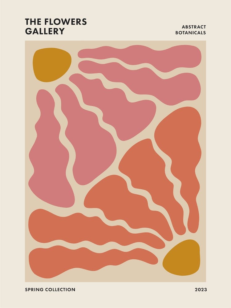 The Flowers Gallery Abstract Retro Floral 1