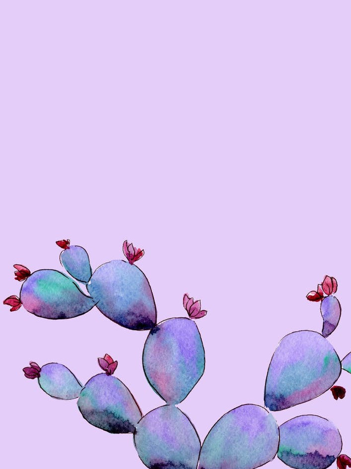 Pastel Cactus I