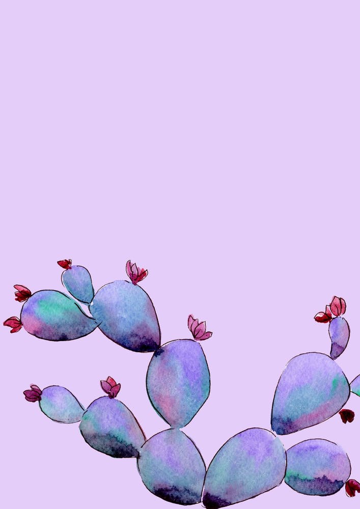 Pastel Cactus I