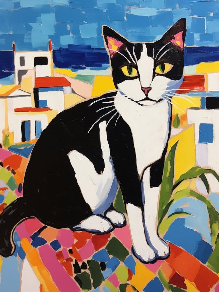 Painting Of A Cat In Djerba Tunisia 1